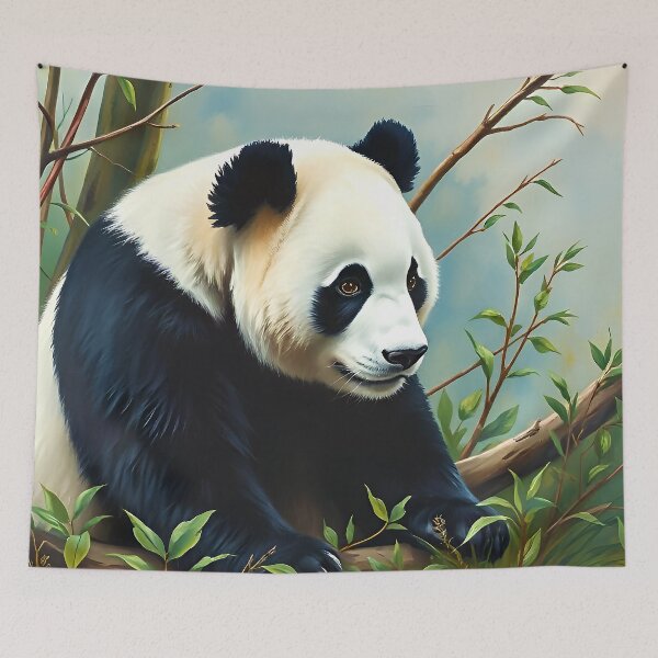 Item preview, Realistic Panda Artwork. Panda Conservation Wildlife. Chinese Animals designed and sold by kakarikihill.