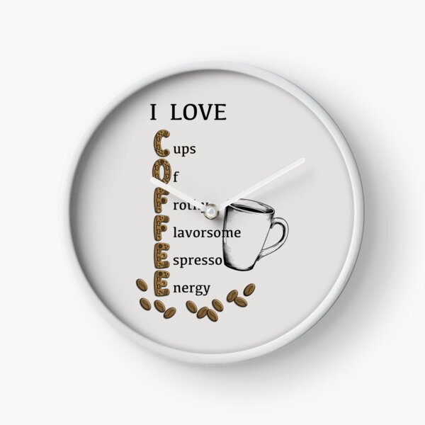 Item preview, I Love Coffee fun acronym word play designed and sold by TheAcronymystic.