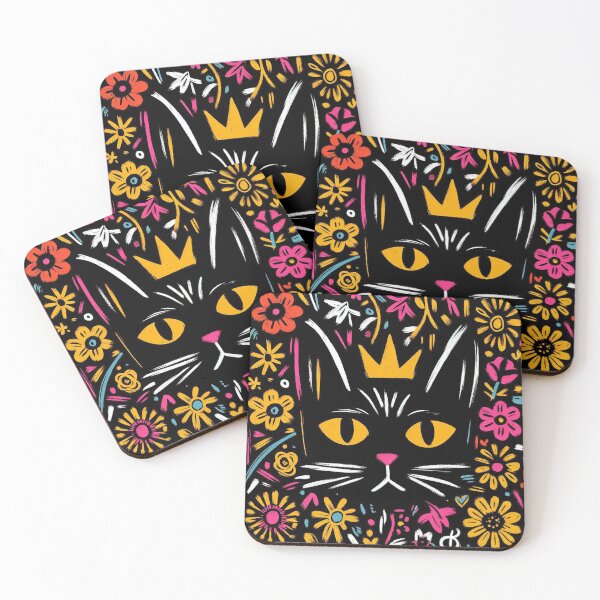 Item preview, Crowned Cat in Bloom designed and sold by zzz888.