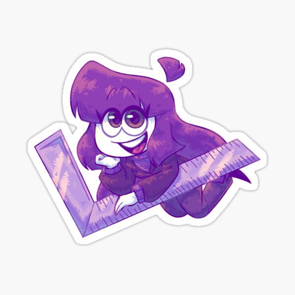 Item preview, Spooky Month Lila Chibi Sticker designed and sold by Scrappys-Stuff.