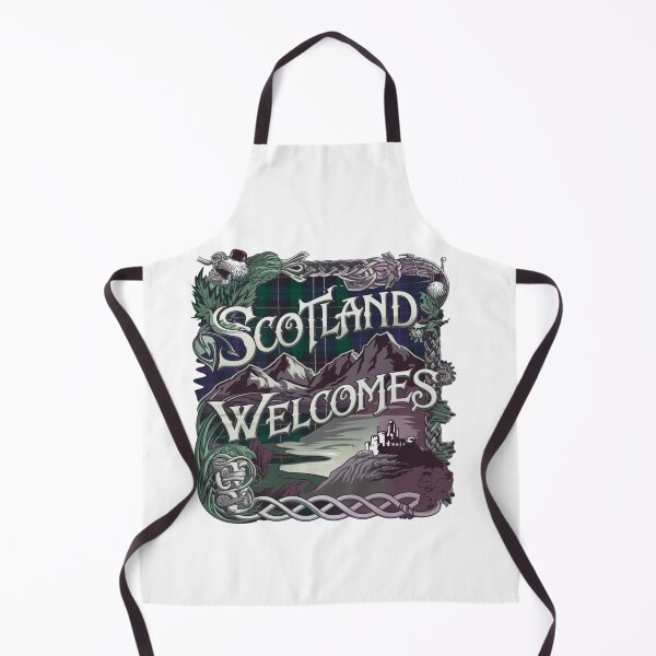 Item preview, Scotland Welcomes Flag Map Edinburgh, Glasgow,  designed and sold by AnimalsDH305.