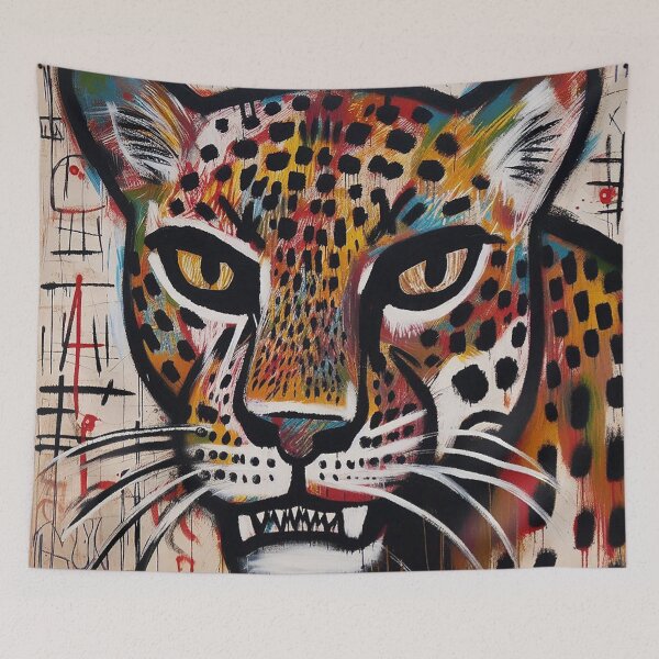 Item preview, Colorful Leopard Portrait designed and sold by zzz888.
