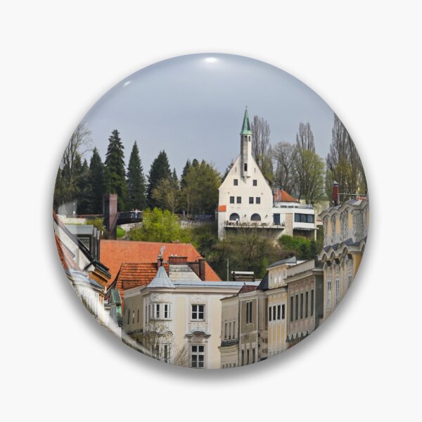 Item preview, Old buildings and Taborturm church in Steyr, Upper Austria, Austria designed and sold by goceris.