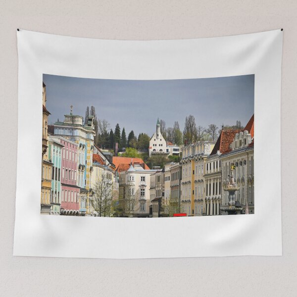 Item preview, Old buildings and Taborturm church in Steyr, Upper Austria, Austria designed and sold by goceris.