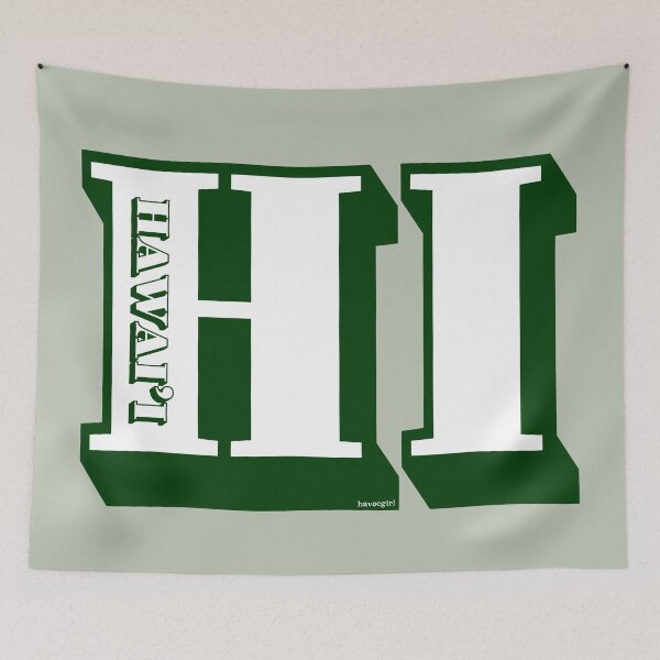 Item preview, Abbreviated Hawaii Hawai'i designed and sold by Havocgirl.