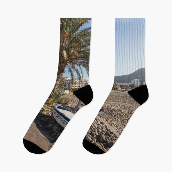Item preview, Los Christianos beach and boat  designed and sold by hawkie.
