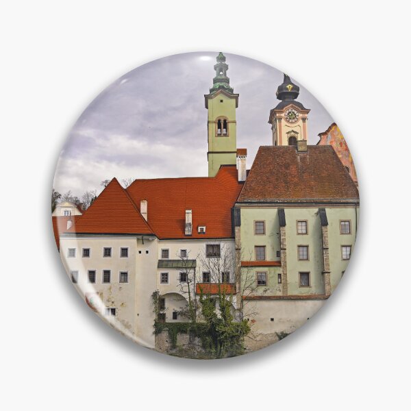 Item preview, Old buildings and church in Steyr Austria designed and sold by goceris.