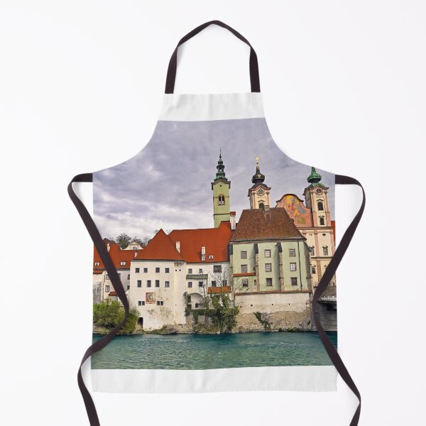 Item preview, Old buildings and church in Steyr Austria designed and sold by goceris.