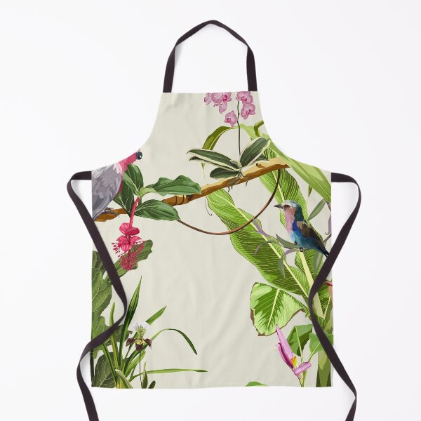 Item preview, Exotic pink parrot, Lilac breasted Roller birds with leaves and flowers. designed and sold by MatyKotiv.