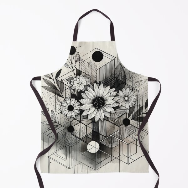 Item preview, Modern Floral Black and White Abstract Flower designed and sold by GraphicsClub.