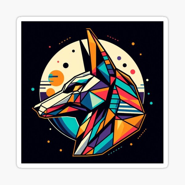Item preview, Geometric God Anubis 4 designed and sold by APOLLO TWENTY ONE.