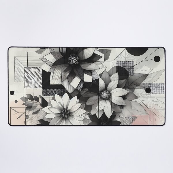 Item preview, Modern Floral Black and White Abstract Flower designed and sold by GraphicsClub.
