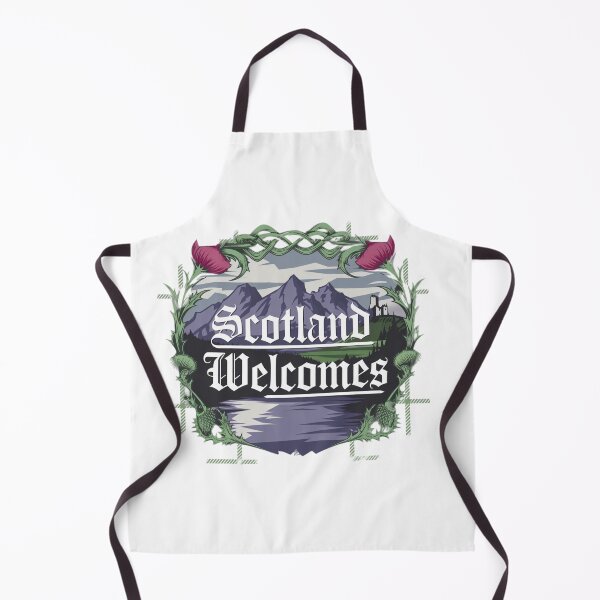 Item preview, Scotland Welcomes Flag Map Edinburgh, Glasgow,  designed and sold by AnimalsDH305.
