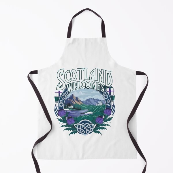 Item preview, Scotland Welcomes Flag Map Edinburgh, Glasgow,  designed and sold by AnimalsDH305.