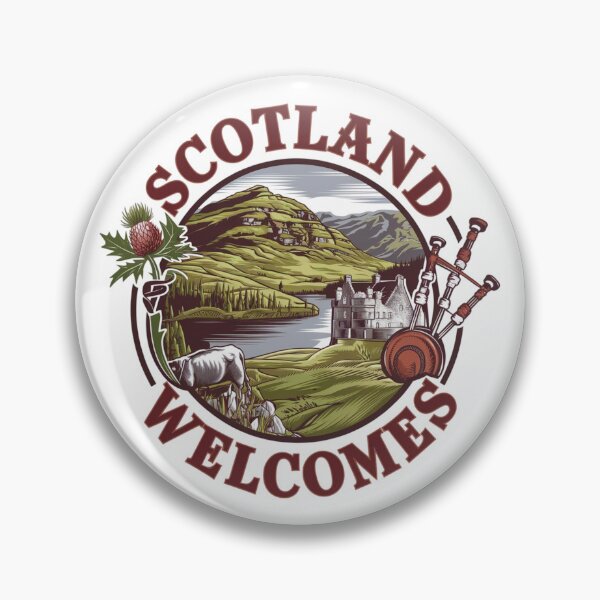 Item preview,  Scotland Welcomes Flag Map Edinburgh, Glasgow,  designed and sold by AnimalsDH305.
