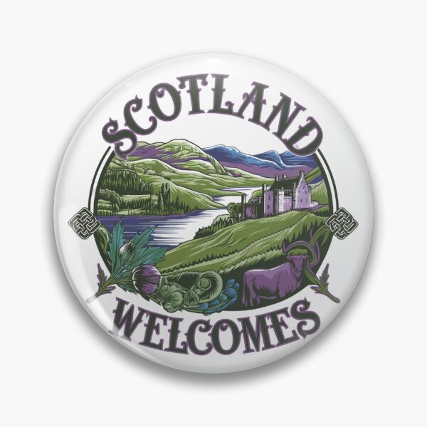 Item preview, Scotland Welcomes Flag Map Edinburgh, Glasgow,  designed and sold by AnimalsDH305.