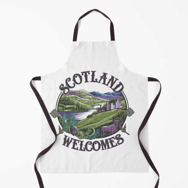 Item preview, Scotland Welcomes Flag Map Edinburgh, Glasgow,  designed and sold by AnimalsDH305.