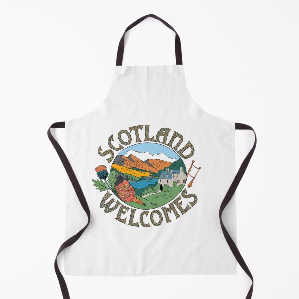 Item preview, Scotland Welcomes Flag Map Edinburgh, Glasgow,  designed and sold by AnimalsDH305.