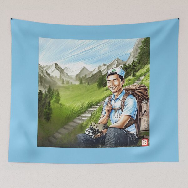 Item preview, Just a Nurse who loves Hiking designed and sold by Nature's Palette.