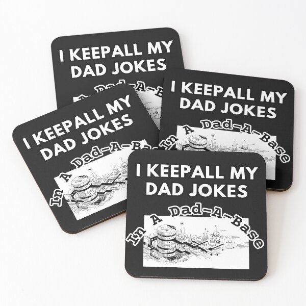 Item preview, I Keep All My Dad Jokes In A Dad-A-Base Shirt designed and sold by AllYoursShop.