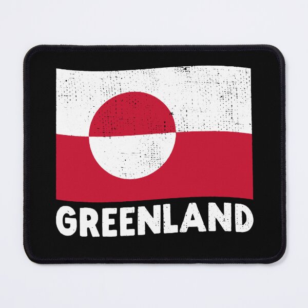 Item preview, Distressed Greenland Flag Vintage Style designed and sold by venomousvector.