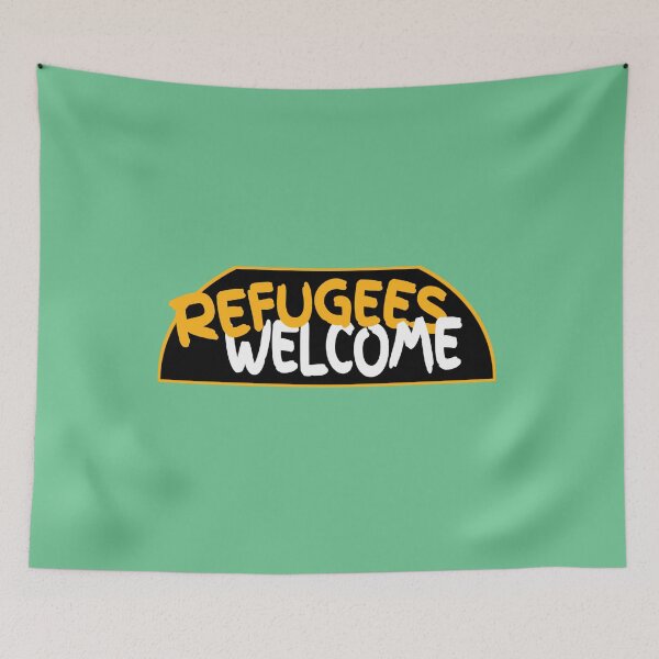 Item preview, Refugees welcome logo designed and sold by vibeno1.
