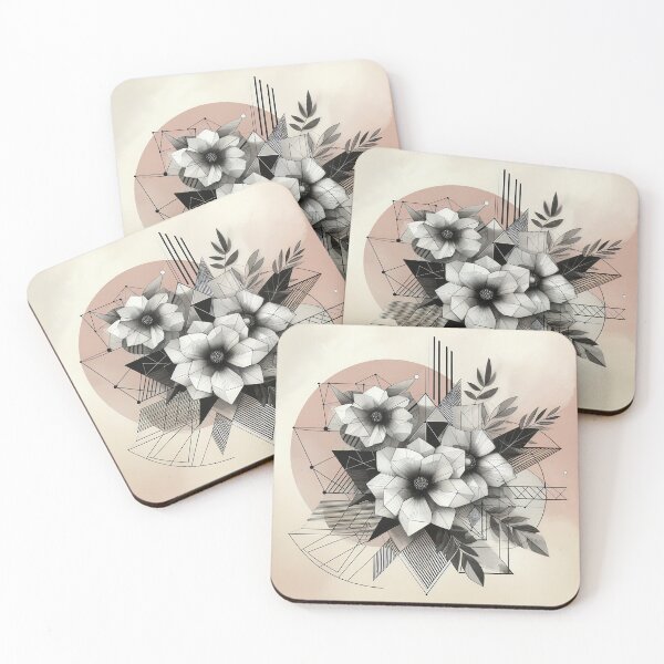 Item preview, Modern Floral Black and White Abstract Flower designed and sold by GraphicsClub.