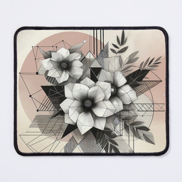 Item preview, Modern Floral Black and White Abstract Flower designed and sold by GraphicsClub.