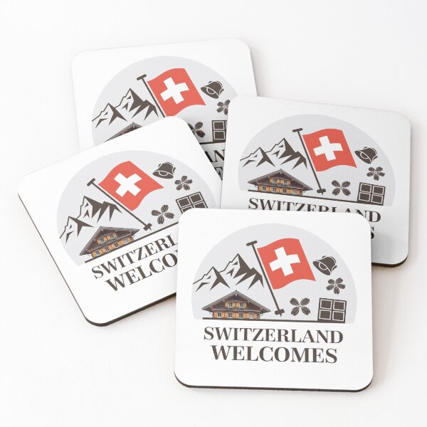 Item preview, Switzerland Welcomes Flag Map Alps, Matterhorn designed and sold by AnimalsDH305.