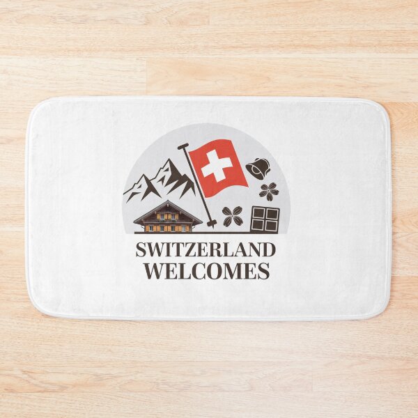 Item preview, Switzerland Welcomes Flag Map Alps, Matterhorn designed and sold by AnimalsDH305.