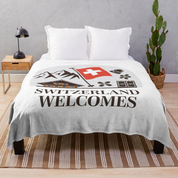 Item preview, Switzerland Welcomes Flag Map Alps, Matterhorn designed and sold by AnimalsDH305.