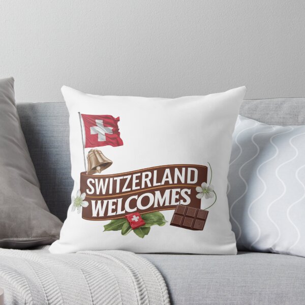 Item preview, Switzerland Welcomes Flag Map Alps, Matterhorn designed and sold by AnimalsDH305.