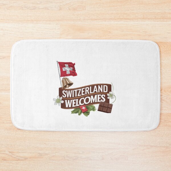 Item preview, Switzerland Welcomes Flag Map Alps, Matterhorn designed and sold by AnimalsDH305.