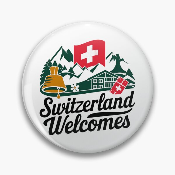 Item preview, Switzerland Welcomes Flag Map Alps, Matterhorn designed and sold by AnimalsDH305.