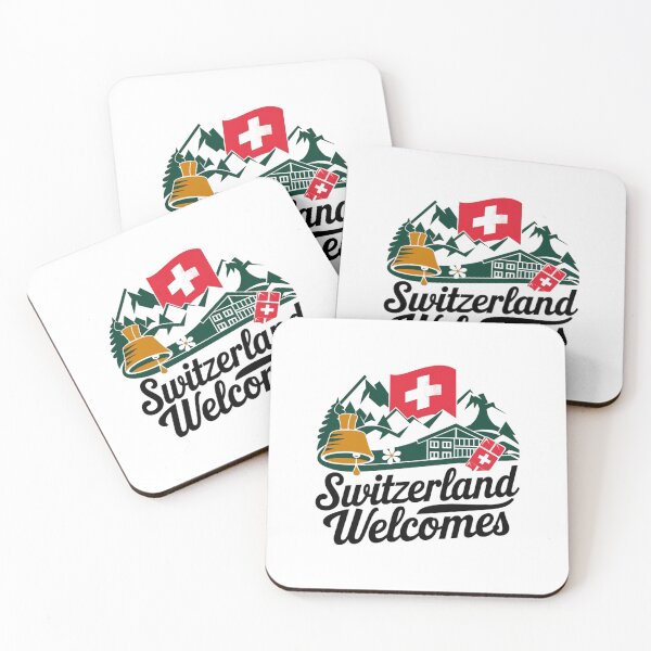 Item preview, Switzerland Welcomes Flag Map Alps, Matterhorn designed and sold by AnimalsDH305.