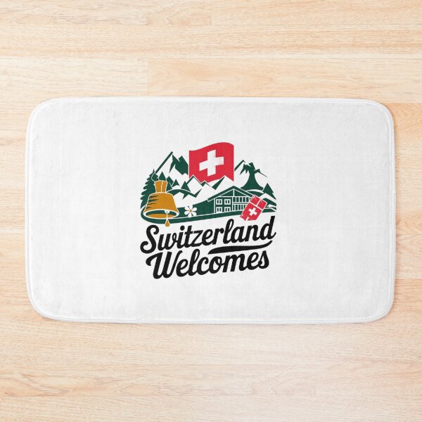 Item preview, Switzerland Welcomes Flag Map Alps, Matterhorn designed and sold by AnimalsDH305.