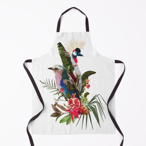 Item preview, Tropical arrangements with leaves, flowers, bird and pomegranate fruit. designed and sold by MatyKotiv.
