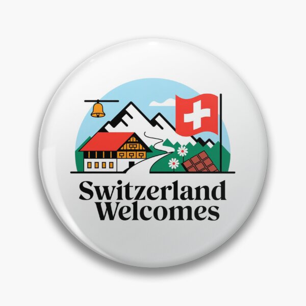 Item preview, Switzerland Welcomes Flag Map Alps, Matterhorn designed and sold by AnimalsDH305.