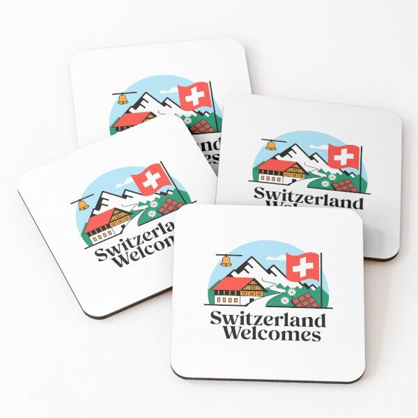Item preview, Switzerland Welcomes Flag Map Alps, Matterhorn designed and sold by AnimalsDH305.