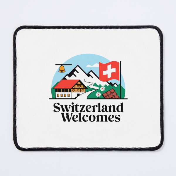Item preview, Switzerland Welcomes Flag Map Alps, Matterhorn designed and sold by AnimalsDH305.