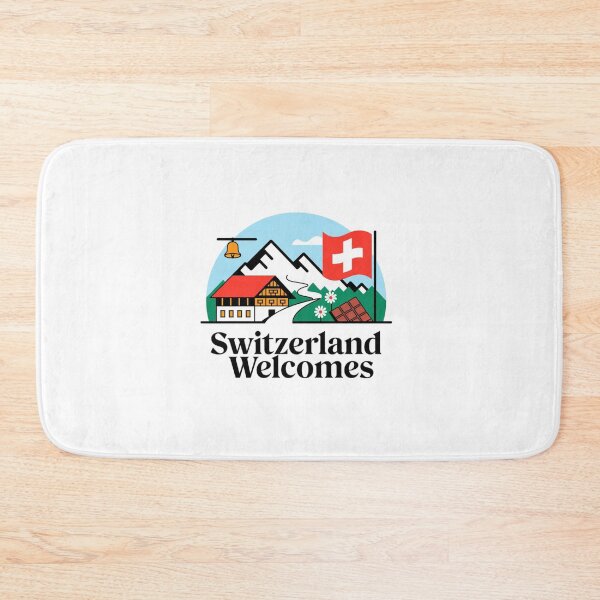 Item preview, Switzerland Welcomes Flag Map Alps, Matterhorn designed and sold by AnimalsDH305.