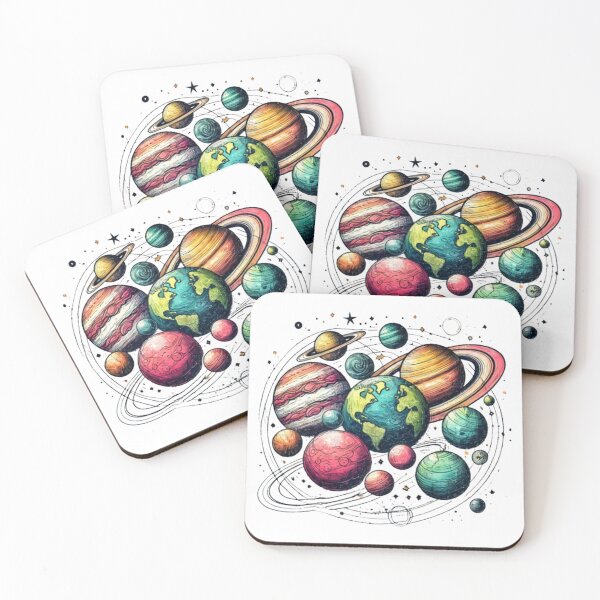 Item preview, Vintage Solar System: Planets in Orbit designed and sold by LunieCore.