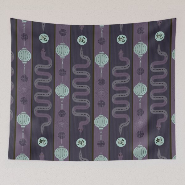 Item preview, SNAKE SERENADE - MULLED WINE designed and sold by Carina Parry Studios.