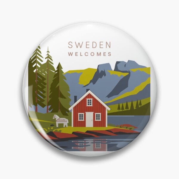 Item preview, Sweden Welcomes Flag Map Sztokholm, Gothenburg, Malmö designed and sold by AnimalsDH305.