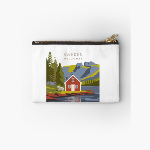Item preview, Sweden Welcomes Flag Map Sztokholm, Gothenburg, Malmö designed and sold by AnimalsDH305.