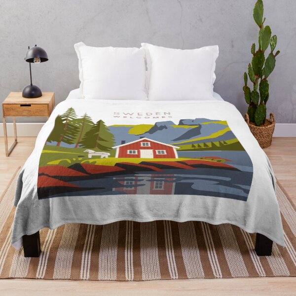 Item preview, Sweden Welcomes Flag Map Sztokholm, Gothenburg, Malmö designed and sold by AnimalsDH305.