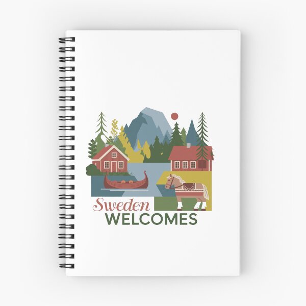 Item preview,  Sweden Welcomes Flag Map Sztokholm, Gothenburg, Malmö designed and sold by AnimalsDH305.