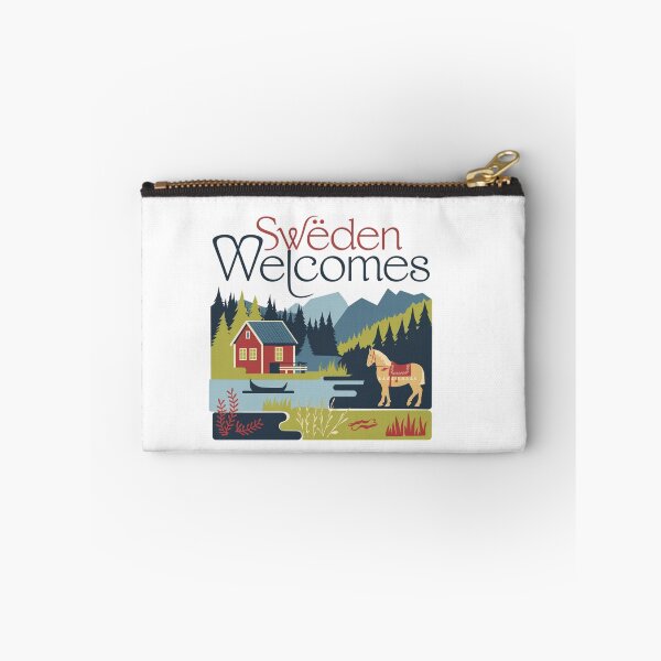 Item preview, Sweden Welcomes Flag Map Sztokholm, Gothenburg, Malmö designed and sold by AnimalsDH305.