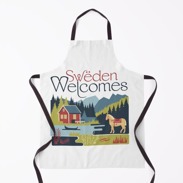 Item preview, Sweden Welcomes Flag Map Sztokholm, Gothenburg, Malmö designed and sold by AnimalsDH305.