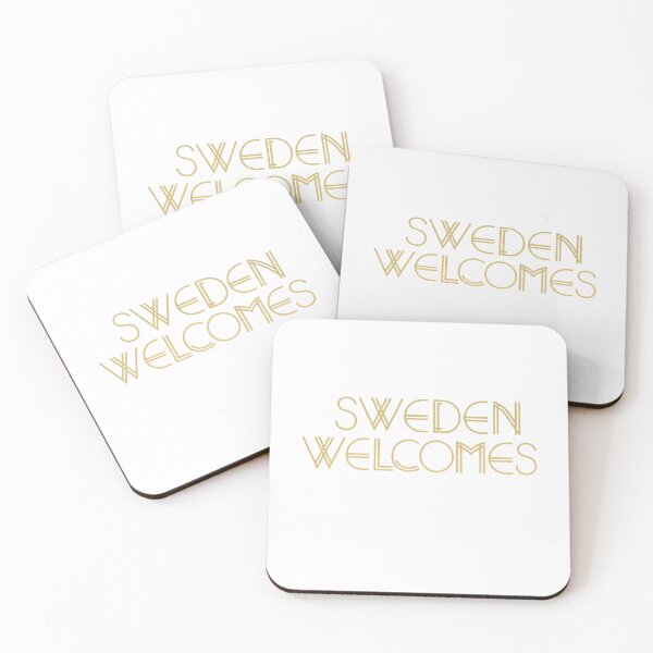 Item preview, Sweden Welcomes Flag Map Sztokholm, Gothenburg, Malmö designed and sold by AnimalsDH305.